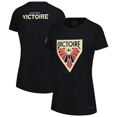 T-shirt noir à imprimé Montréal Victoire pour femme