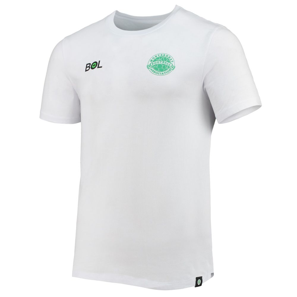 Men's White Montserrat National Team Volcano T-Shirt