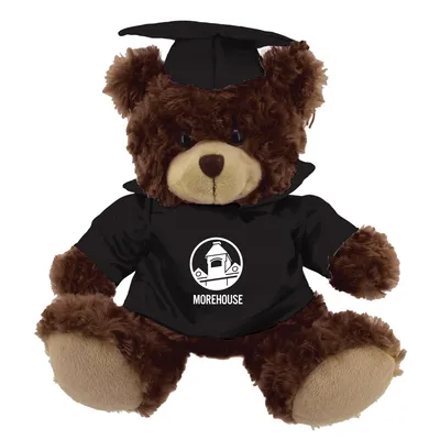 Morehouse Maroon Tigers 12'' Graduation Plush Bear - Black/Brown