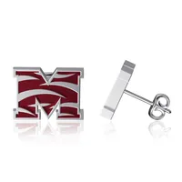 Dayna Designs Morehouse Boucles d'oreilles en émail Maroon Tigers