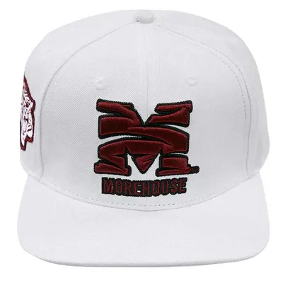 Morehouse Maroon Tigers Pro Standard  Evergreen Wool Snapback Hat - White