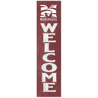 Morehouse Maroon Tigers 12'' x 48'' Welcome Outdoor Leaner