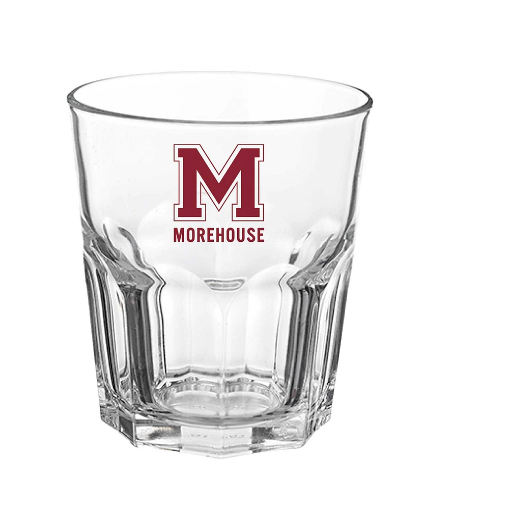 Morehouse Maroon Tigres 13oz. Verre à roche hexagonal