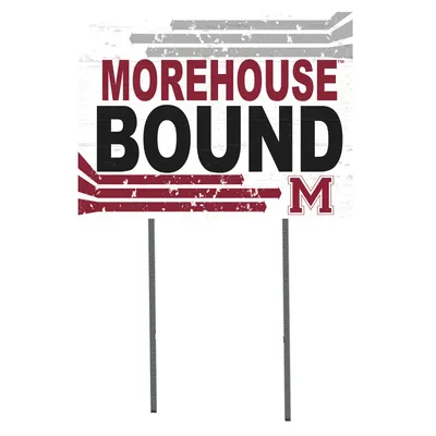Morehouse Maroon Tigers 18'' x 24'' Bound Yard Sign