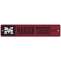 Plaque de rue WinCraft Morehouse Maroon Tigers 3.75'' x 19''