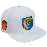 Casquette snapback en laine blanche Pro Standard pour homme avec mascotte des Bears de Morgan State