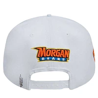 Men's Pro Standard White Morgan State Bears Mascot Wool Snapback Hat