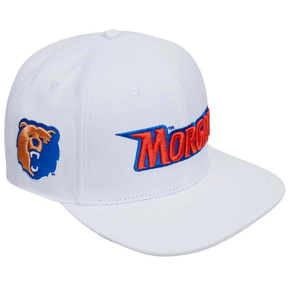 Men's Pro Standard White Morgan State Bears Wool Snapback Hat