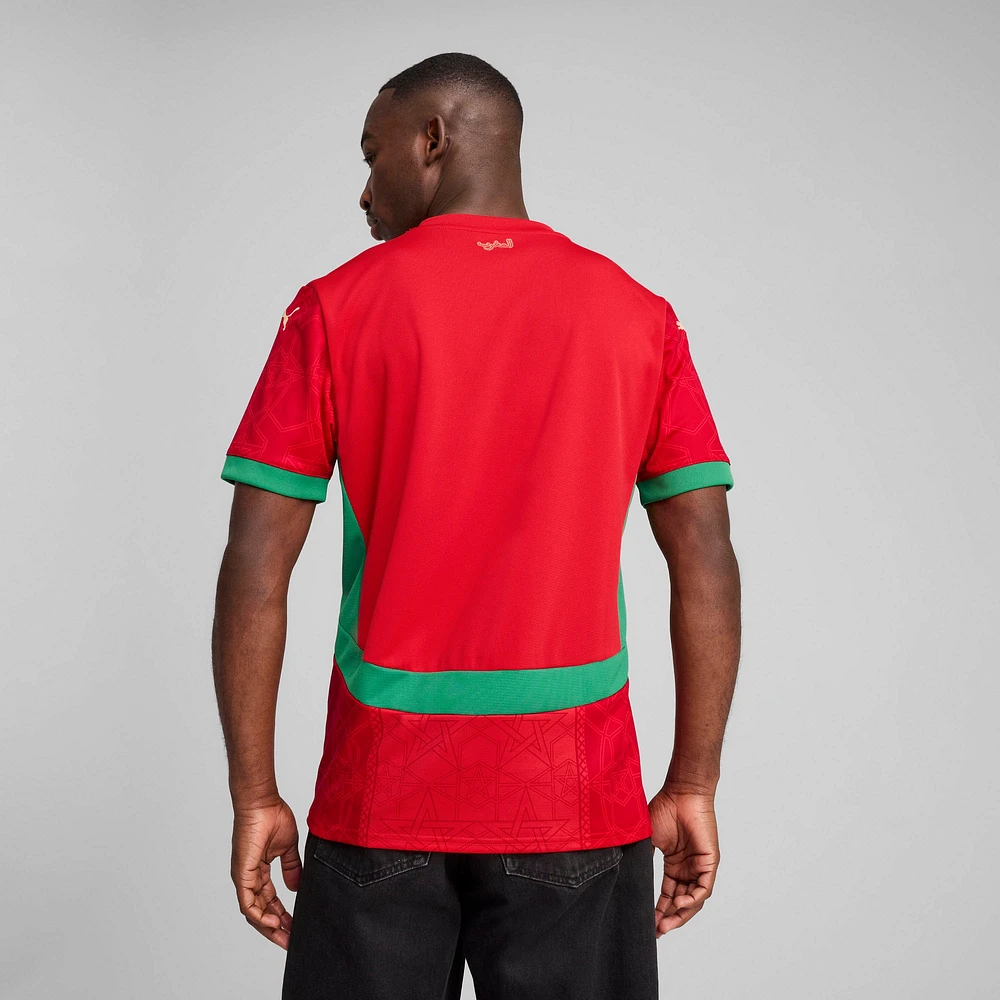 Men's Puma Red Morocco National Team 2025 Home Replica Jersey