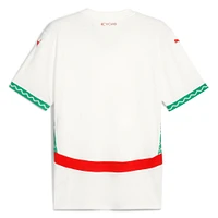 Maillot réplique extérieur Puma blanc de l'équipe nationale du Maroc 2025 pour homme