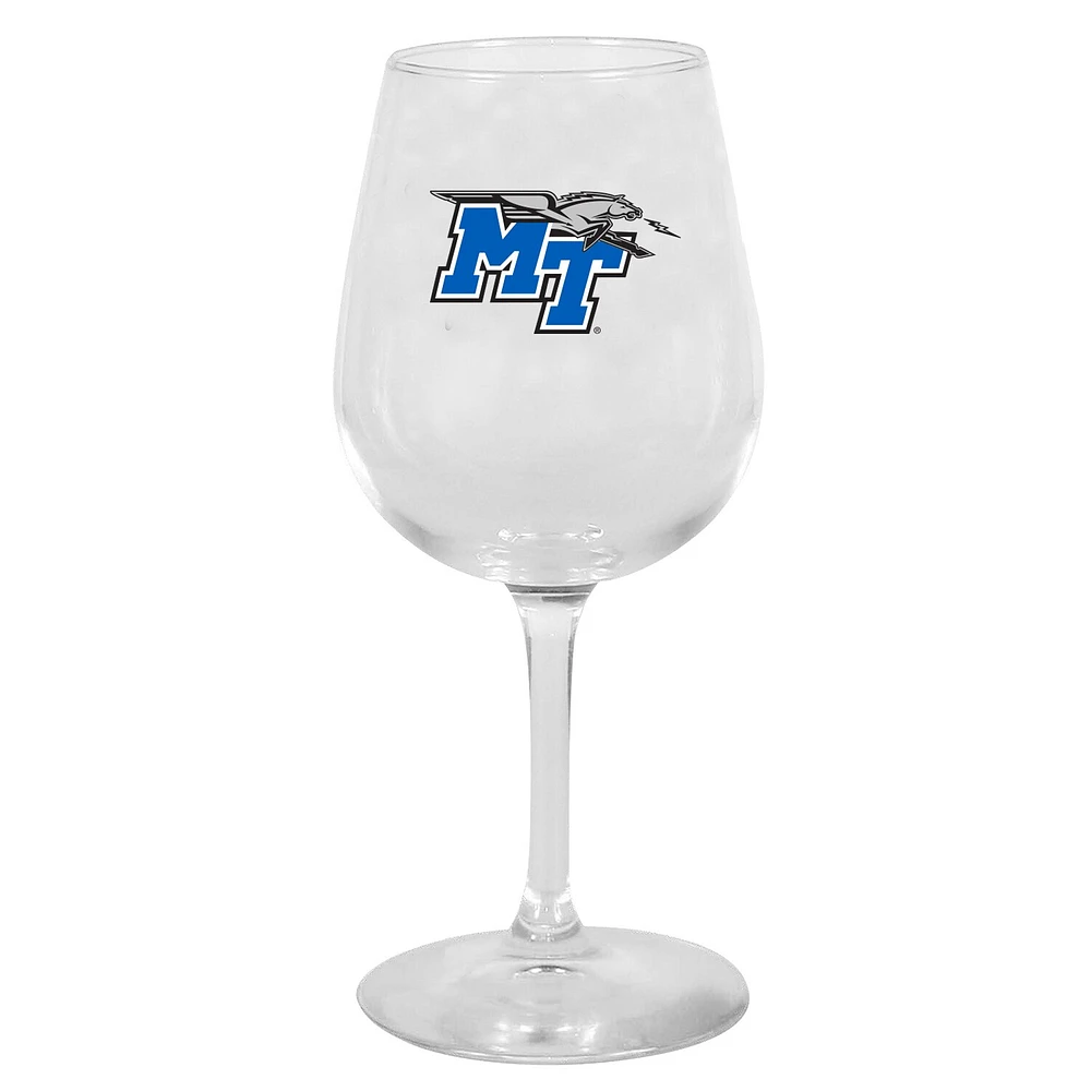 MTSU Blue Raiders 12 oz. Verre à vin à pied