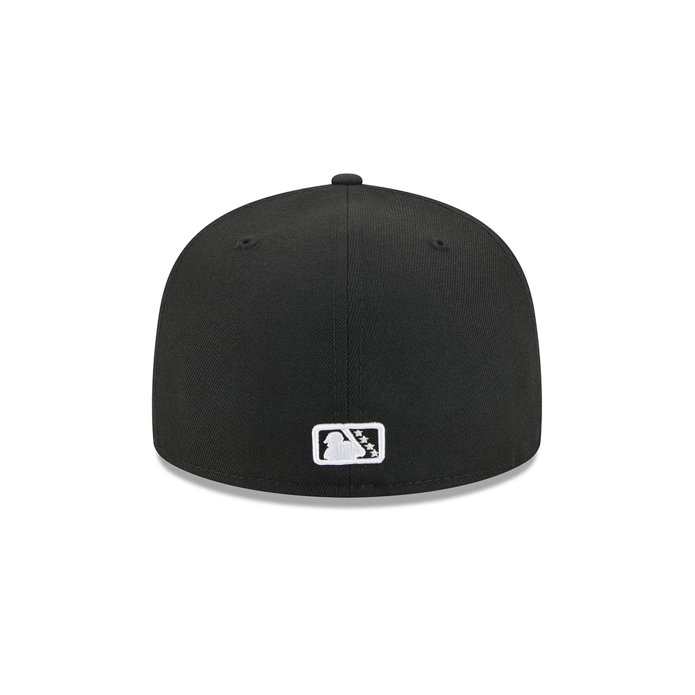 Casquette ajustée 59FIFTY pour homme New Era Black Myrtle Beach Pelicans Theme Nights