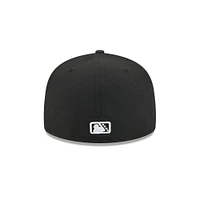 Casquette ajustée 59FIFTY pour homme New Era Black Myrtle Beach Pelicans Theme Nights
