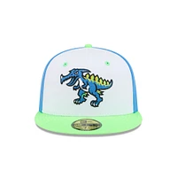 Men's New Era  White Myrtle Beach Pelicans Theme Nights 59FIFTY Fitted Hat