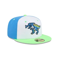 Men's New Era  White Myrtle Beach Pelicans Theme Nights 59FIFTY Fitted Hat