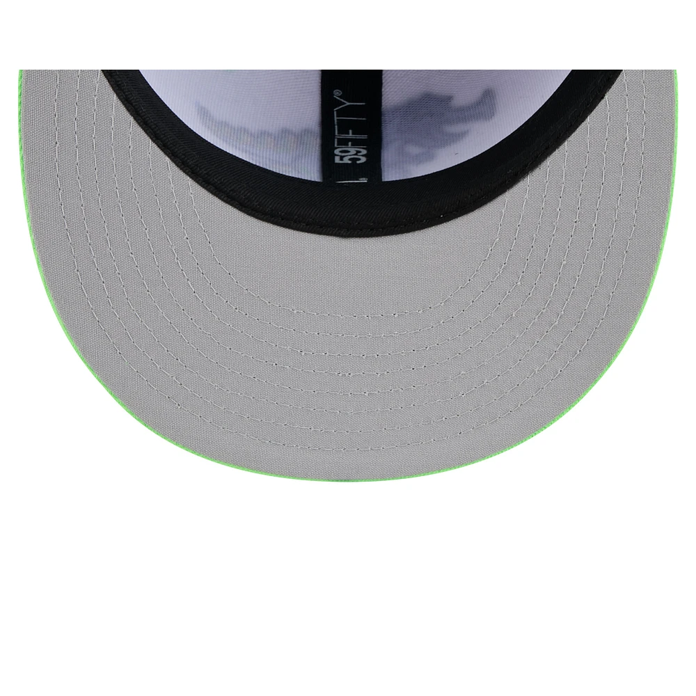 Men's New Era  White Myrtle Beach Pelicans Theme Nights 59FIFTY Fitted Hat