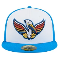 Men's New Era White Myrtle Beach Pelicans Copa de la Diversión 59FIFTY Fitted Hat