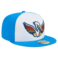 Men's New Era White Myrtle Beach Pelicans Copa de la Diversión 59FIFTY Fitted Hat