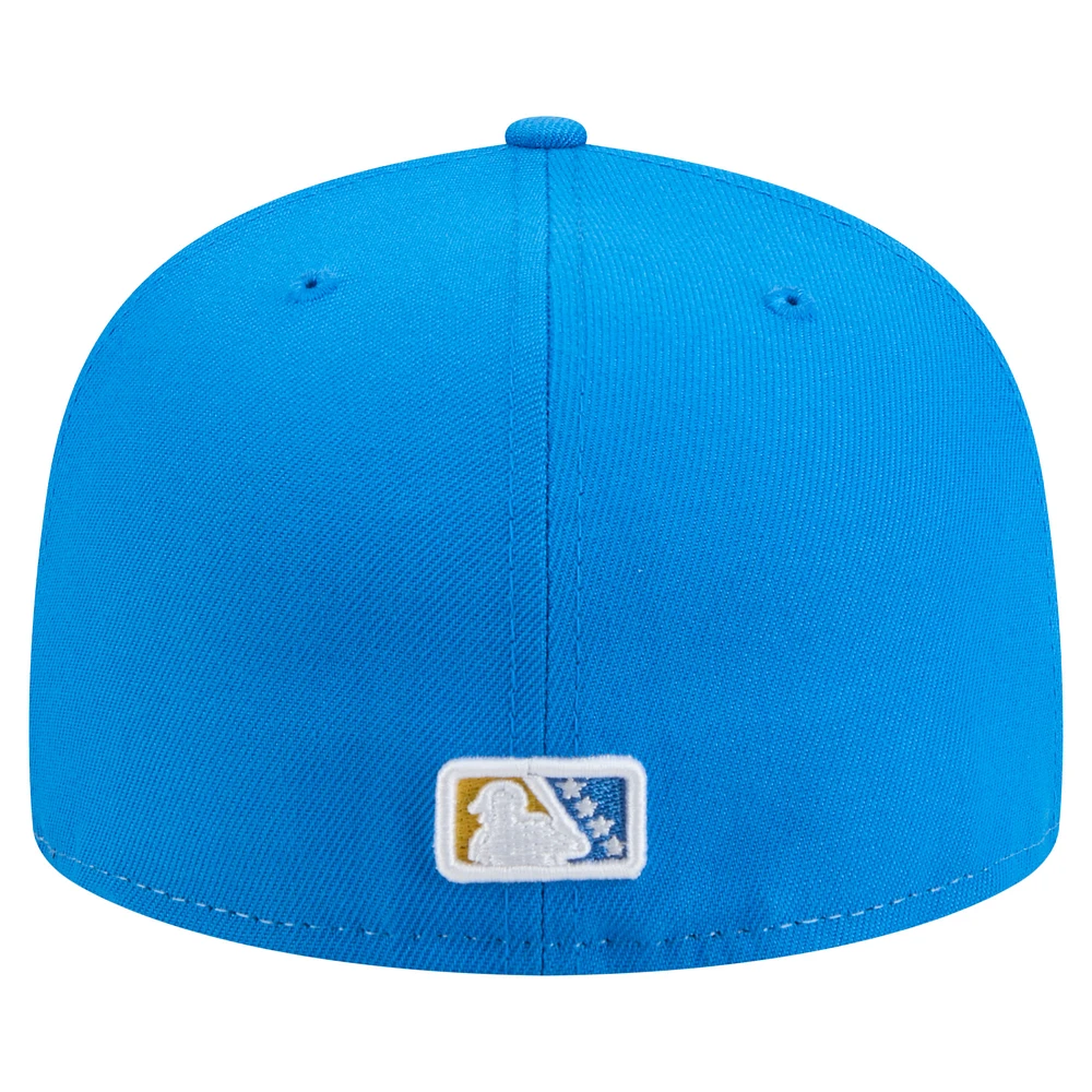 Men's New Era White Myrtle Beach Pelicans Copa de la Diversión 59FIFTY Fitted Hat