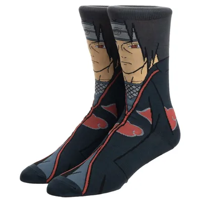 Naruto BIOWORLD Itachi Uchiha Crew Socks