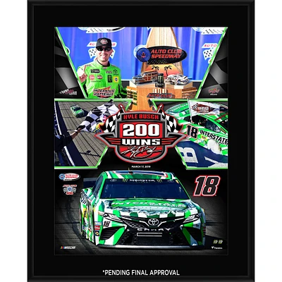 Plaque sublimée Kyle Busch 10,5" x 13" 200 Career Wins