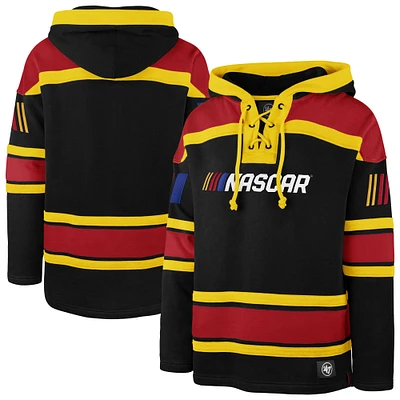 Men's '47  Black NASCAR Superior Lacer Pullover Hoodie