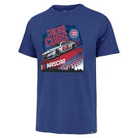 Men's '47 Royal NASCAR x Chicago Cubs Franklin T-Shirt