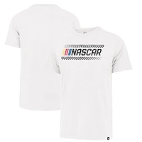 T-shirt Prime Franklin à carreaux NASCAR blanc '47 pour hommes