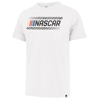 Men's '47  White NASCAR Checkered Prime Franklin T-Shirt