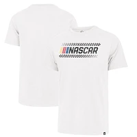 Men's '47  White NASCAR Checkered Prime Franklin T-Shirt