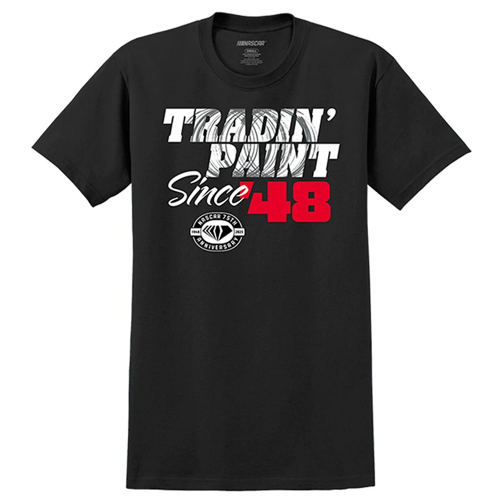 T-shirt noir à trois mélanges NASCAR Tradin' Paint Since '48 pour homme