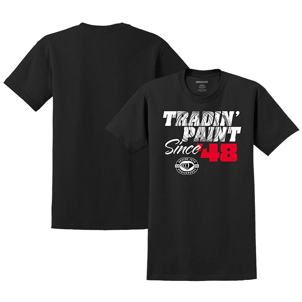 T-shirt noir à trois mélanges NASCAR Tradin' Paint Since '48 pour homme