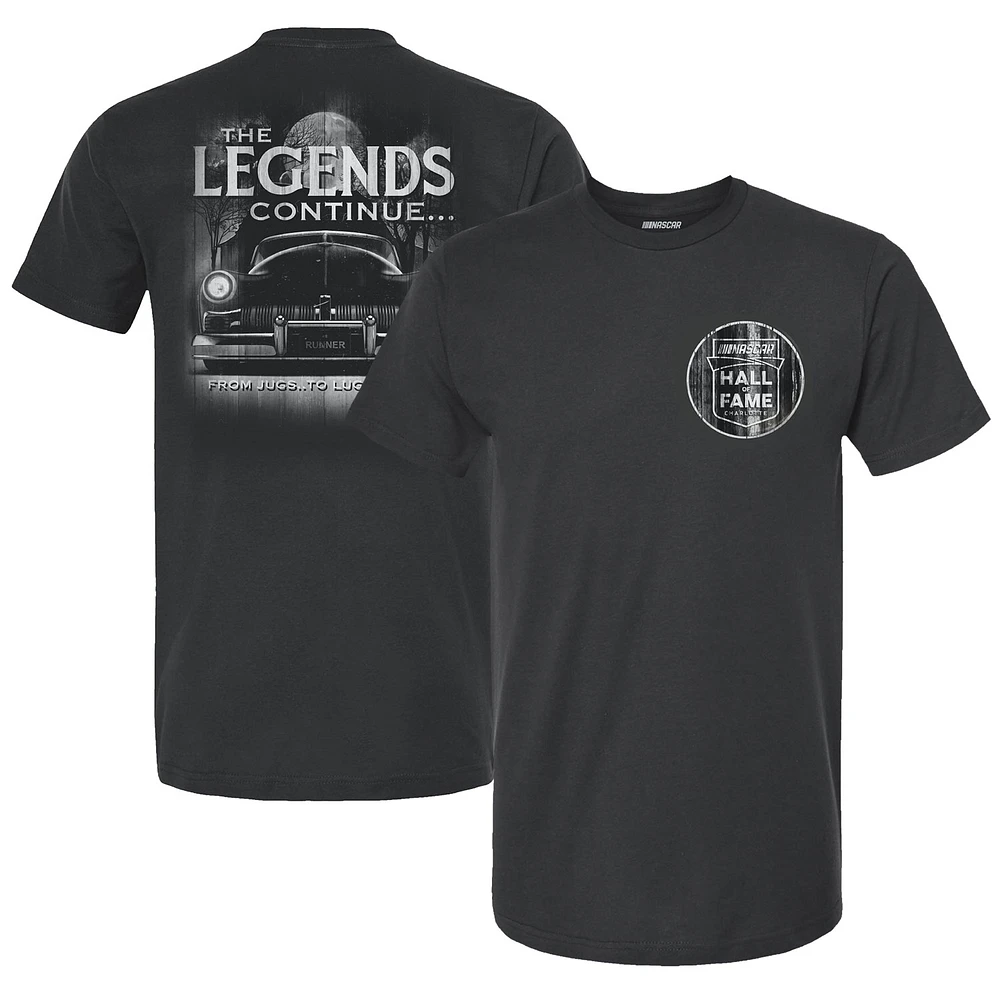 T-shirt rétro pour homme drapeau à damier noir 2023 NASCAR Hall of Fame Legends