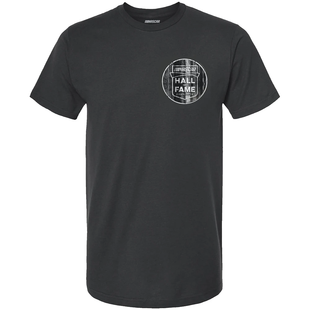 Men's Checkered Flag Black NASCAR Hall of Fame Legends Retro T-Shirt