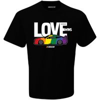 Men's Checkered Flag NASCAR Love Wins T-Shirt