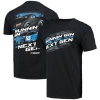 Men's Checkered Flag Black NASCAR Next Gen 2-Spot T-Shirt