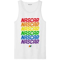 Men's Checkered Flag Sports  Black NASCAR Logo Pride Tank Top