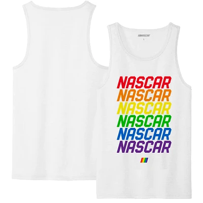 Débardeur de sport à drapeau damier noir NASCAR Logo Pride pour homme