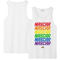 Men's Checkered Flag Sports  Black NASCAR Logo Pride Tank Top