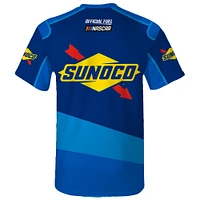 T-shirt bleu à damier pour homme, NASCAR Sunoco Legend Uniform