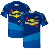 T-shirt bleu à damier pour homme, NASCAR Sunoco Legend Uniform