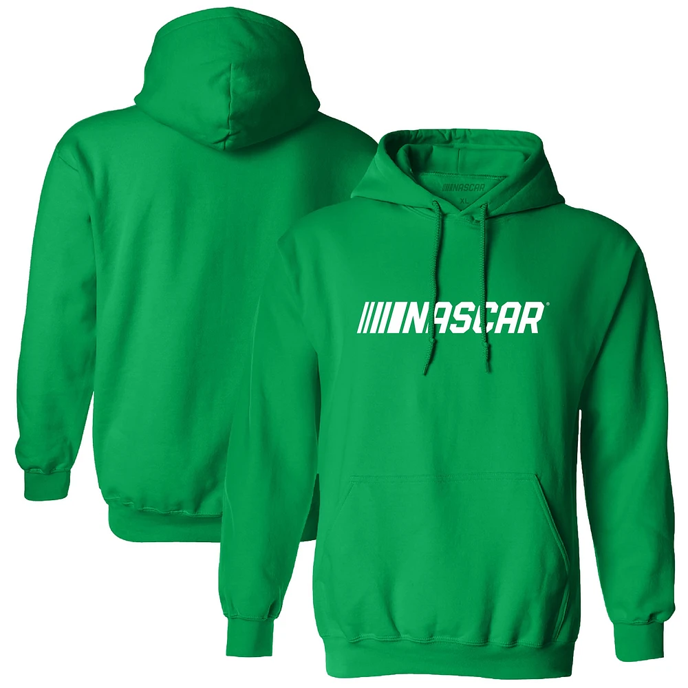 Sweat à capuche damier pour hommes Sports Green NASCAR St. Patrick's Day