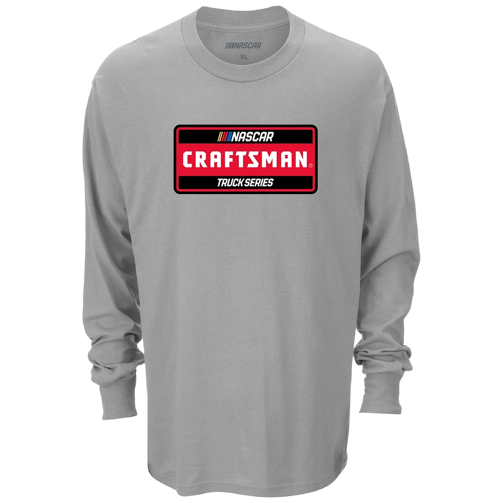 Men's Checkered Flag Sports  Heather Gray NASCAR Craftsman Truck Series Long Sleeve T-Shirt