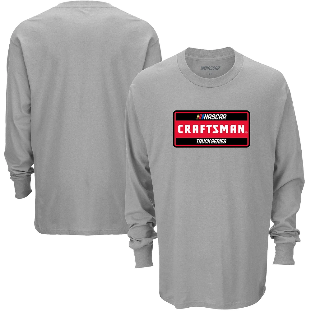 Men's Checkered Flag Sports  Heather Gray NASCAR Craftsman Truck Series Long Sleeve T-Shirt