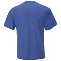 T-shirt de style vie NASCAR à damier pour homme, motif sport, chiné, royal