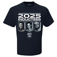 T-shirt à damier bleu marine pour homme, intronisé au Temple de la renommée NASCAR 2025