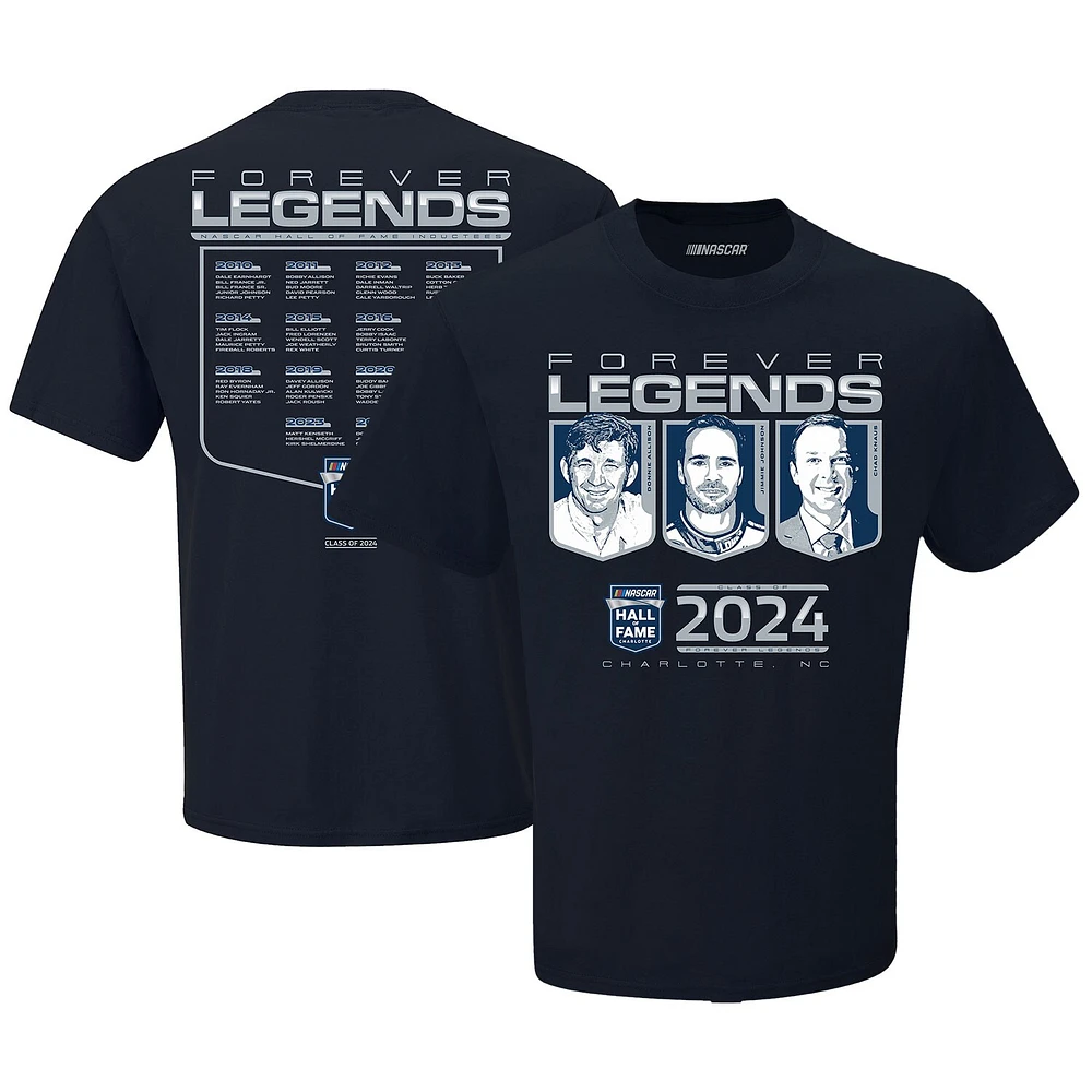 Men's Checkered Flag Sports Navy NASCAR Hall of Fame Class 2024 T-Shirt