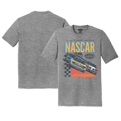 T-shirt tri-mélange gris NASCAR Super Speedway Division E2 Apparel pour hommes