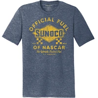 T-shirt tri-mélange NASCAR Sunoco E2 Apparel pour hommes, bleu marine