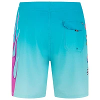 Men's Hurley Aqua NASCAR Phantom-Eco Flames 18'' Boardshort